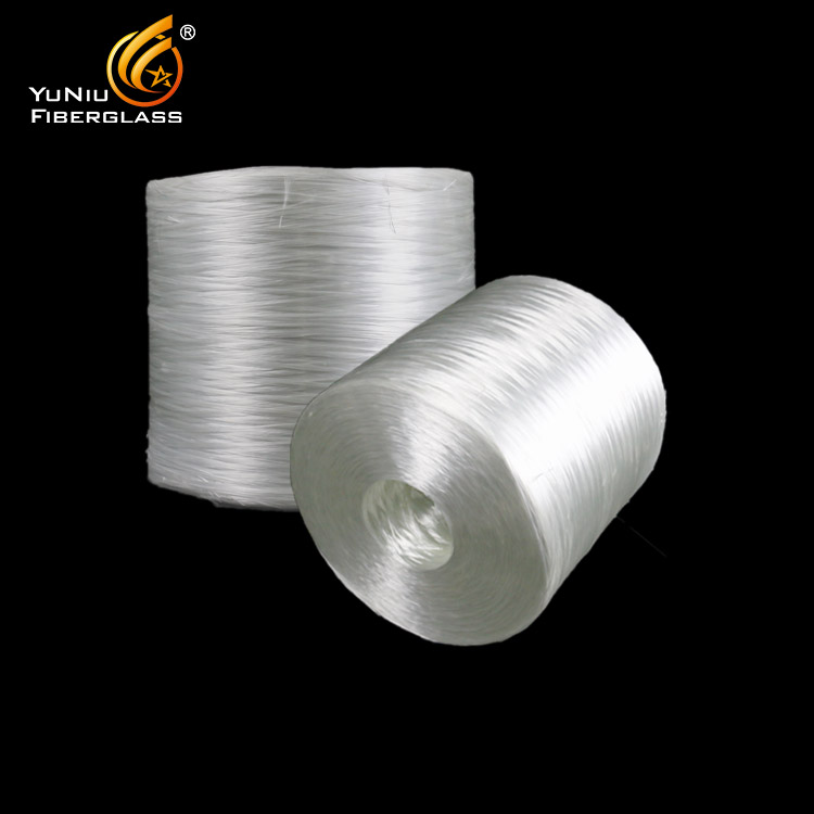 Producción en masa 2400Tex fibra de vidrio spray up roving pistola de fibra de vidrio roving para piscina