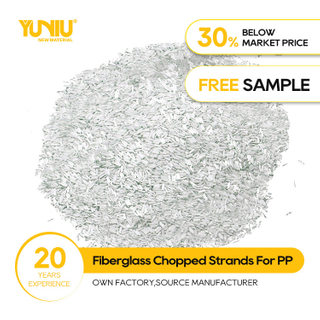 Hebras cortadas de fibra de vidrio de 10-13um de muestra gratis de alto rendimiento con resina compatible con PP/PA/PBT