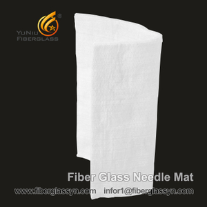Estera de aguja de fibra de vidrio C-glass de aislamiento