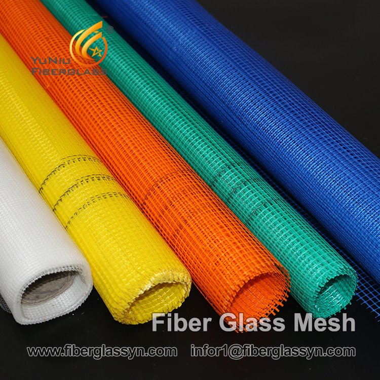 Malla de fibra de vidrio de construcción de alta calidad malla de fibra de vidrio de 4*5mm para malla trasera de mármol