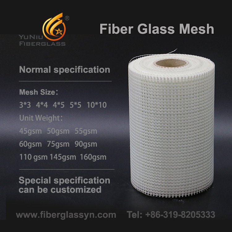 Buena estabilidad química Malla de fibra de vidrio de alta resistencia