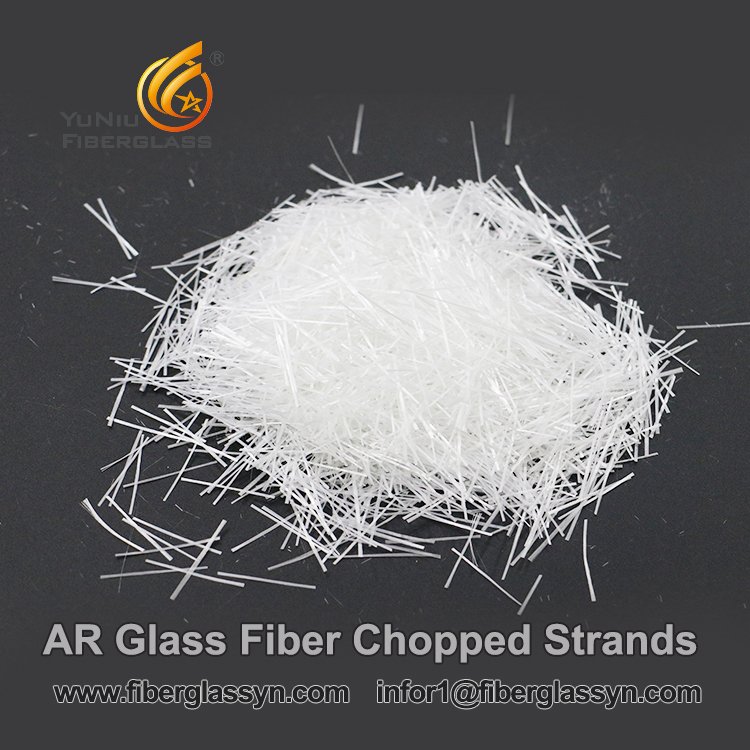 Hilo cortado de fibra de vidrio AR resistente a los álcalis de 12 mm en Bélgica